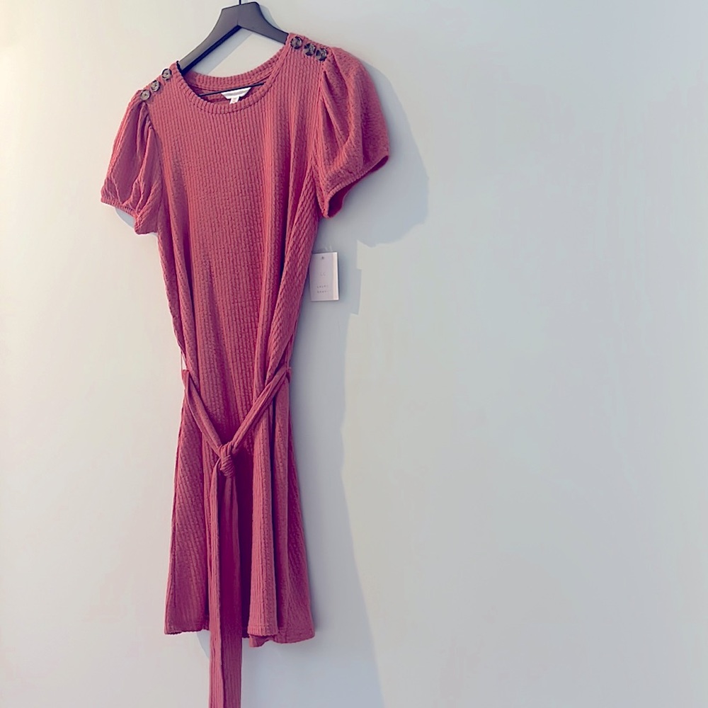 Lauren Conrad textured lightweight tie dress